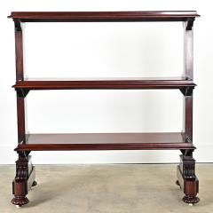 English 19th Century Mahogany Etagere on Casters - 4524244