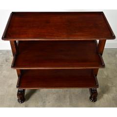 English 19th Century Mahogany Etagere on Casters - 4524248