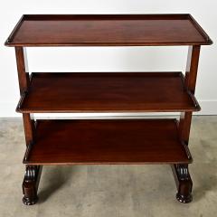 English 19th Century Mahogany Etagere on Casters - 4524250