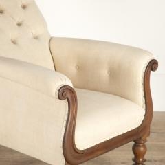 English 19th Century Mahogany Library Armchair - 3606175
