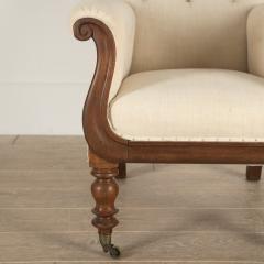 English 19th Century Mahogany Library Armchair - 3606185