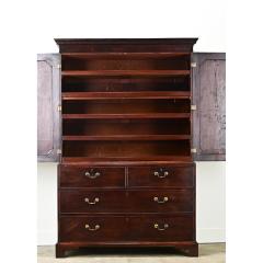 English 19th Century Mahogany Linen Press - 3575272