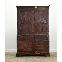 English 19th Century Mahogany Linen Press - 3575357