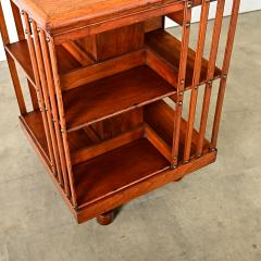 English 19th Century Mahogany Revolving Bookcase - 4324547