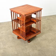 English 19th Century Mahogany Revolving Bookcase - 4324556