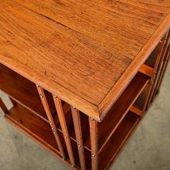 English 19th Century Mahogany Revolving Bookcase - 4324588