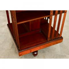 English 19th Century Mahogany Revolving Bookcase - 4612015