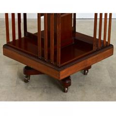 English 19th Century Mahogany Revolving Bookcase - 4612016