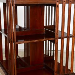English 19th Century Mahogany Revolving Bookcase - 4612020