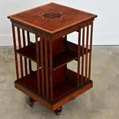English 19th Century Mahogany Revolving Bookcase - 4612024