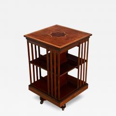 English 19th Century Mahogany Revolving Bookcase - 4636056