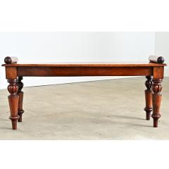English 19th Century Mahogany Window Seat - 4643081
