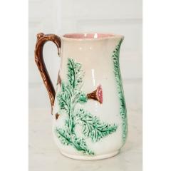 English 19th Century Majolica Thistle Vase - 1566577