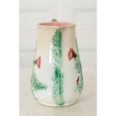 English 19th Century Majolica Thistle Vase - 1566578