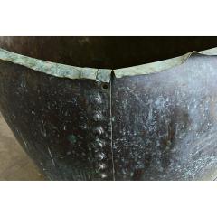 English 19th Century Massive Copper Cauldron - 4555263