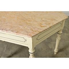 English 19th Century Octagonal Table with Marble Top - 4482388