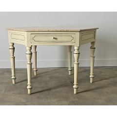 English 19th Century Octagonal Table with Marble Top - 4482402