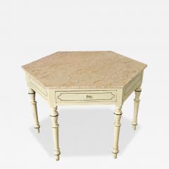 English 19th Century Octagonal Table with Marble Top - 4490857