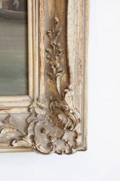 English 19th Century Oil Painting Depicting a Venetian Scene in Carved Frame - 4045242