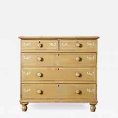 English 19th Century Painted Chest of Drawers - 4535501