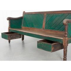 English 19th Century Painted Hall Bench - 2290936