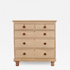 English 19th Century Painted Pine Chest of Drawers - 3204489