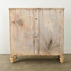 English 19th Century Painted Pine Chest with Flowers - 3888168