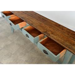 English 19th Century Painted Pine Four drawer Server - 4632802