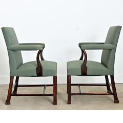 English 19th Century Pair of Georgian Armchairs - 4645662