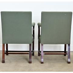 English 19th Century Pair of Georgian Armchairs - 4645668