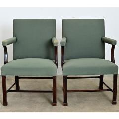 English 19th Century Pair of Georgian Armchairs - 4645698