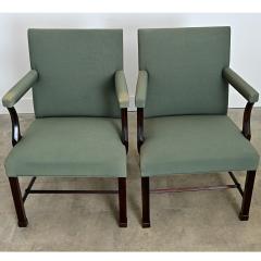 English 19th Century Pair of Georgian Armchairs - 4645699