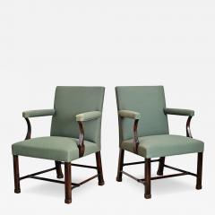 English 19th Century Pair of Georgian Armchairs - 4702530