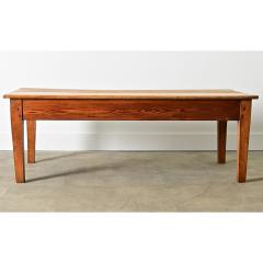 English 19th Century Pine Beech Low Table - 4524316