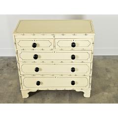 English 19th Century Pine Faux Bamboo Painted Chest - 4482324