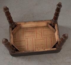 English 19th Century Regency Style Upholstered Stool - 1354956