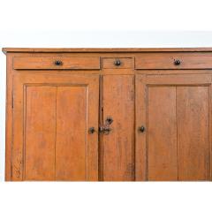 English 19th Century Rustic Painted Buffet - 4811803