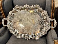 English 19th Century Silver Plated Tea Tray - 4414175