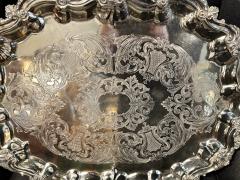 English 19th Century Silver Plated Tea Tray - 4414176