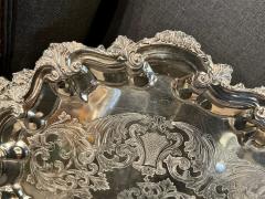 English 19th Century Silver Plated Tea Tray - 4414177