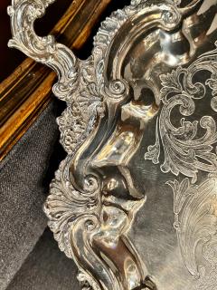 English 19th Century Silver Plated Tea Tray - 4414178