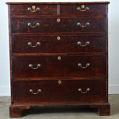 English 19th Century Solid Oak Chest of Drawers - 4798135