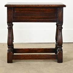 English 19th Century Solid Oak Joint Stool - 3780841