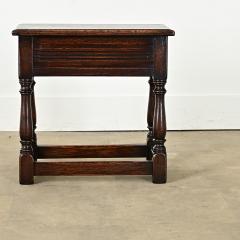 English 19th Century Solid Oak Joint Stool - 3780844