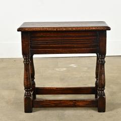 English 19th Century Solid Oak Joint Stool - 3780897