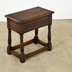 English 19th Century Solid Oak Joint Stool - 3780907