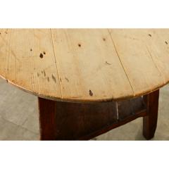 English 19th Century Solid Pine Cricket Table - 3791692