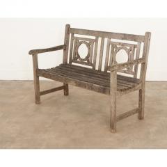 English 19th Century Teak Garden Bench - 3218236