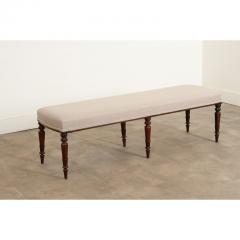 English 19th Century Upholstered Bench - 3154816