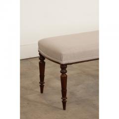 English 19th Century Upholstered Bench - 3154819